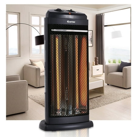 Costway Infrared Electric Quartz Heater Living Room Space Heating Radiant Fire (Best Radiant Space Heater)