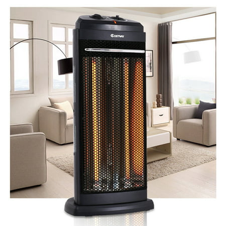 Costway Infrared Electric Quartz Heater Living Room Space Heating Radiant Fire (Best Heater For Bedroom)