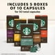 thumbnail image 2 of Starbucks by Nespresso Original Line Variety Pack Coffee, 50-count Espresso Pods, 2 of 5
