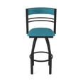 thumbnail image 5 of 860 Hunter 30" Swivel Bar Stool with Black Wrinkle Finish and Graph Tidal Seat and Back, 5 of 5