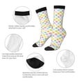 thumbnail image 3 of Cauagu Colorful Rubber Duck Print Crew Socks for Women and Men,Adult Athletic Running Socks 1-Pair Sports Socks Work Gear Socks with Moisture Wicking, 3 of 6