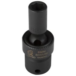 

1/4 Drive 6 Point Universal Impact Socket 6mm