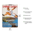 thumbnail image 2 of 1938 British Empire Games - Sydney Calls You Australia’s 150th Anniversary Celebrations - Vintage Sports Poster by Charles Meere c.1938 - 8 x 12 inch Vintage Wood Art Sign, 2 of 4