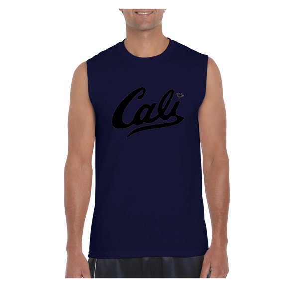 NIB - Men's Graphic T-Shirt Sleeveless - California Cali