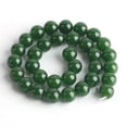 thumbnail image 3 of Zhuge 2 Pcs de Perles en Pierre Naturelle Verte Profonde, Perles Rondes en Pierre Naturelle Accessoires de Bijoux Faits Main (4mm), 3 of 5
