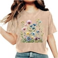 thumbnail image 4 of Womens Summer Tops Cotton Womens T Shirts Casual Loose Fit Tee Shirts Womens Graphic, 4 of 7