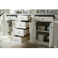 thumbnail image 3 of James Martin Furniture 157-V72-VV-3IBK 72 in. Bristol Vintage Vanilla Double Bathroom Vanity with 3 cm Iconic Black Quartz Top & Sink, 3 of 6