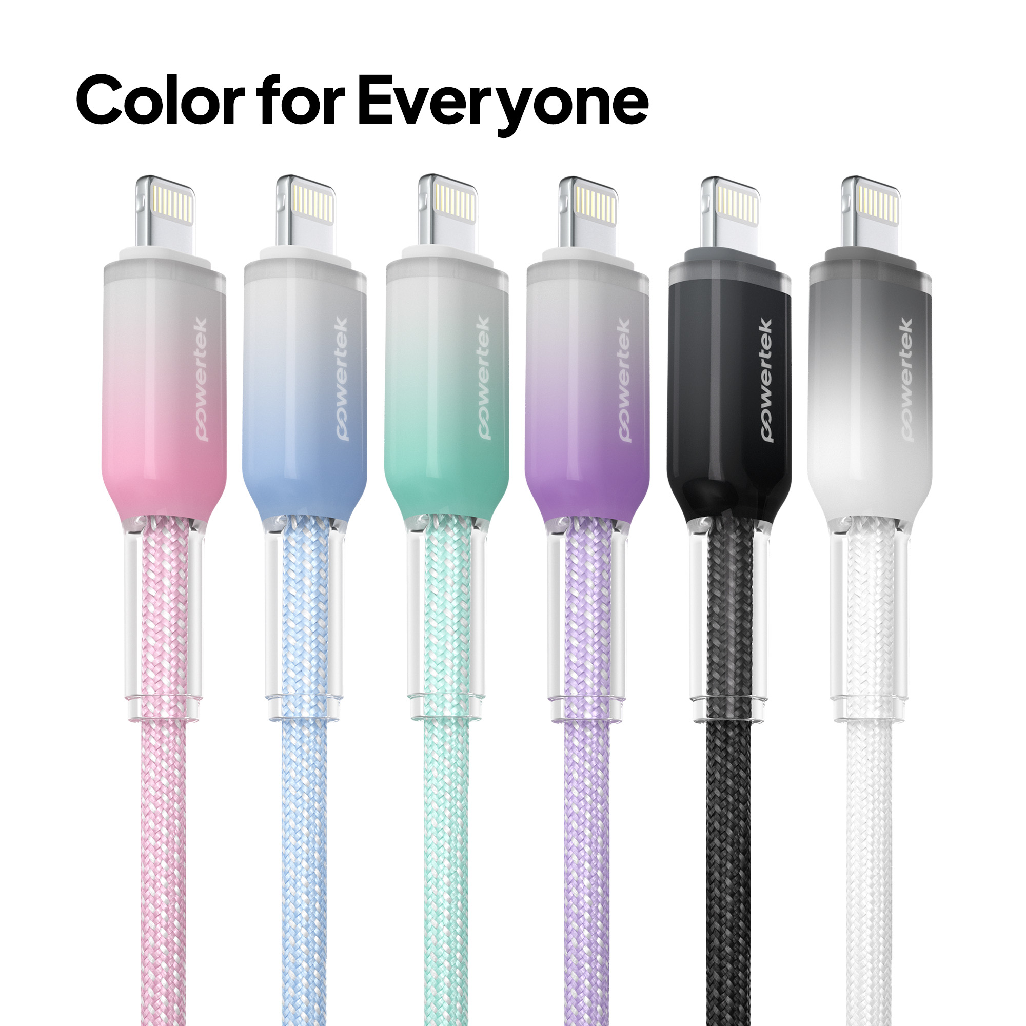 Liquipel Powertek Frosty MFi Lightning Cable 6 ft Pink photo 6