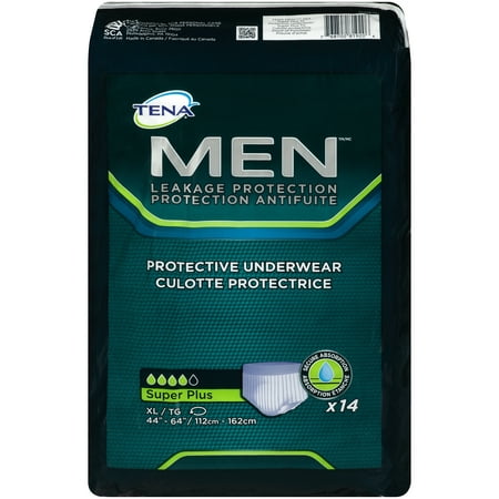 Tena Incontinence Underwear For Men, Protective, Xlarge, 14 Count ...