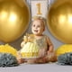 thumbnail image 3 of 10 unidades de globos metálicos de 18 pulgadas globos de látex brillante para decoración de fiesta de boda de cumpleaños (oro) Feliz Sencillez, 3 of 5