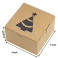 thumbnail image 4 of Joyfy 24 Pcs Brown Bakery Boxes with Window, 4"x 4"x 2.5" Small Kraft Cookie Boxes for Christmas Cupcakes, Cookies, Brownies, Donuts, Truffles Gift-Giving, 4 of 6