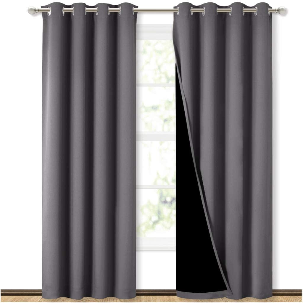 Home Home Décor Grey 2 Panels of 29 x 18 Inch Thermal Insulated