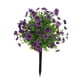 thumbnail image 1 of Flor de violeta artificial, estaca de jardín, arbustos de vegetación de imitación, planta artificial decorativa para bodas, al aire libre, exterior,, 1 of 8