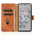 thumbnail image 2 of Case for Google Pixel 7 Wallet Case with Card Slots Holder Magnetic Clasp Cover, Luxury PU Leather Skin-Friendly Wrist Strap Handbag Kickstand Soft Silicone Shockproof Protective Case,Brown, 2 of 8