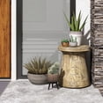 thumbnail image 4 of Gymax 17'' Concrete Accent Side Table Mushroom Wood-like End Table Plant Stand Stool, 4 of 10