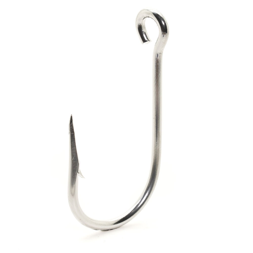 Mustad 9510XXXS Salmon Siwash, 3X Strong, Hollow Point, Open Ring Classic Hook - Stainless - 100 Per Pack