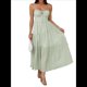 thumbnail image 2 of Vestido Informal de Verano para Mujer, Estilo Bohemio, con Tirantes Finos y Lazo, para Playa, 2025 Verde XL, 2 of 7