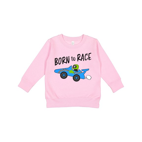 Inktastic Born to Race Blue Race Car Toddler Sweatshirt
