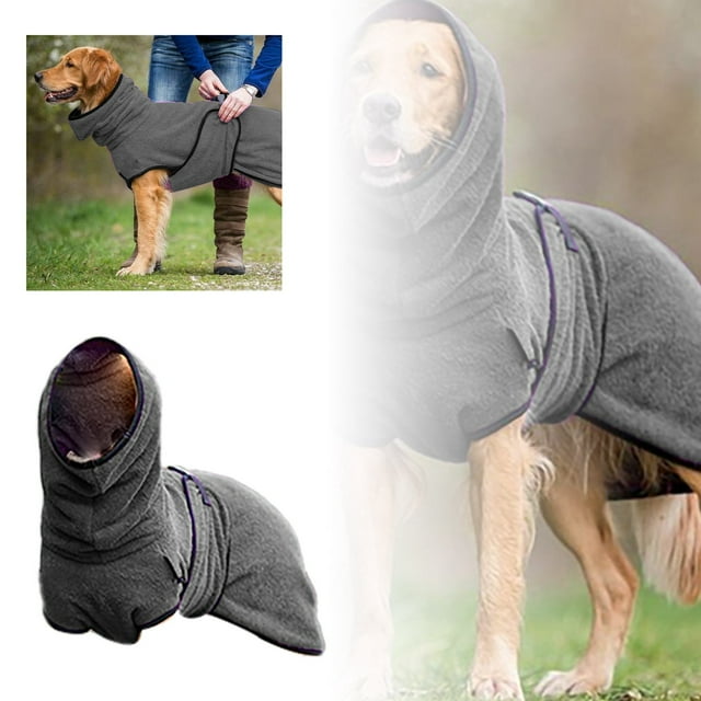 Pet Dog Velvet Warm Clothes - Cute Design, Adjustable Elastic Band, Suitable for Small/Medium/Large Dogs, Ideal for Autumn & Winter