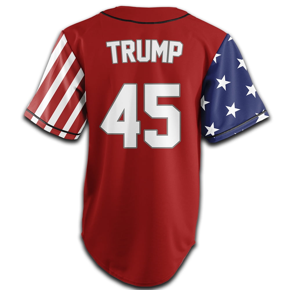 RED TRUMP #45 BASEBALL JERSEY - Walmart.com RED TRUMP #45 BASEBALL JERSEY - Walmart.com