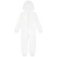 thumbnail image 4 of Sholeno Unisex Kids Fleece Hooded Jumpsuit for Boys Girls Long Sleeve Zip-up One Piece Pjs Sleepwear White 16, 4 of 6