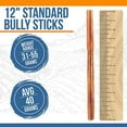 thumbnail image 4 of K9warehouse Premium Grass-Fed Beef Bully Stick Chews for Dogs - 12 inch, 4 of 7