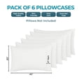 thumbnail image 2 of Fundas de almohada Utopia Bedding King Size, paquete de 6 unidades, microfibra suave, 2 of 6