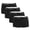 Black, variant on INNERSY Women's Cotton Mid-Rise Boxer Briefs Comfortable Boyshort Underwear 4-Pack(L,Black)
