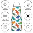 thumbnail image 6 of Easygdp Colorful Dinosaur Apron Waterdrop Resistant with 2 Pockets,Oil Resistant Cooking Kitchen Chef Apron for Women Men, 6 of 7