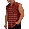 thumbnail image 2 of Yaoyar Mens Sleeveless Shirt Casual Summer Tank Top Button Up Sleeveless Beach Shirts with Chest Pocket, 2 of 8