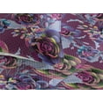 thumbnail image 3 of Ambesonne Cactus Flowers Quilted Bedspread Set 3 Pcs, Modern Desert Floral, King, Dark Magenta Ceil Blue, 3 of 4