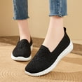 thumbnail image 4 of Domuza Orthopedic Shoes for Women Arch Support Slip on Non Slip Running Shoes Breathable Knitted Mesh Stretch Work Shoes Comfortable 2026 New Orthopedic Shoes Black 7.5（EU-39）, 4 of 6