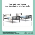 thumbnail image 5 of Storkcraft Caribou Twin over Twin Bunk Bed, Gray, 5 of 17