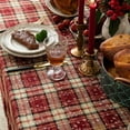 thumbnail image 5 of Lapalife Christmas Plaid Rectangle Tablecloth, Tartan Checkered Xmas Table Covers for Home Dining, Parties & Holiday Decor, 55"x 79", 5 of 7