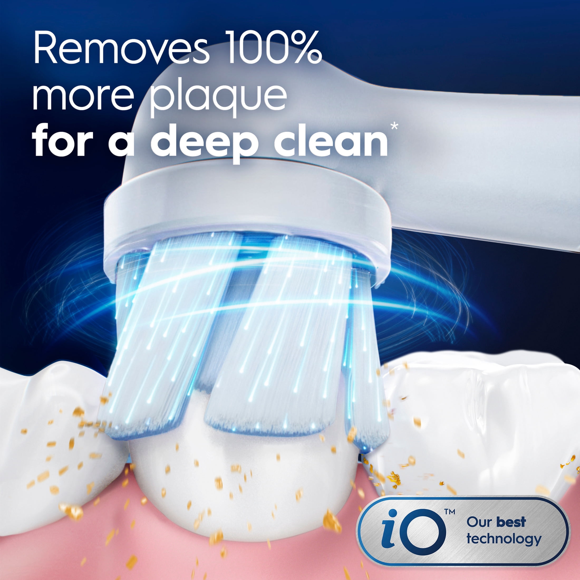 Oral-B Toothbrush Heads, iO Gum & Sensitive Replacement Heads, Electric Toothbrush Brush Heads, White, 6 Count