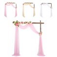 thumbnail image 1 of Drapage Swag Paillettes Rides Polyester Gratuit Installer Facilement Toile de Fond Rideau Anniversaire Bébé Douche Photo Accessoires, 1 of 8