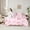 Pink 01, variant on Homewish Princess Pink Bow-tie Twin Bedding Sets 7-Piece, Hippie Boho Damask Flower Bedding Comforter Set, Vintage French Style Reversible Sheet Sets, Microfiber Bedroom Decor