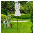 thumbnail image 2 of Metal Angel Yard Stake - Rustic Angel Garden Decor for Outdoors, Memorial Angel Lawn Stakes, Spring Decorative Angel Sign, 40.5 Inch, 2 of 6