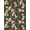 Black Gold Cream, Pattern 7, variant on ODIKA 8'x10' Washable Area Rug Non-Shedding, Easy Care, Vinyl Note Record Album Disc Motif Border Round Cd Themed Music Flowing Dynamic for King Size Bedroom Under Bed, Master Suite