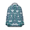 thumbnail image 3 of Boho Tribal Travel Backpack - 17" Laptop Sleeve, Water-Resistant College Daypack, Large Capacity Campus Bag for Books & School Essentials, 3 of 6