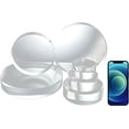 thumbnail image 4 of CiaoHER 2in Thickness 8in Diameter Acrylic Disc Display Block Clear Polished Round Pedestal Stand Riser 8" x 2", 1 Pack, 4 of 5