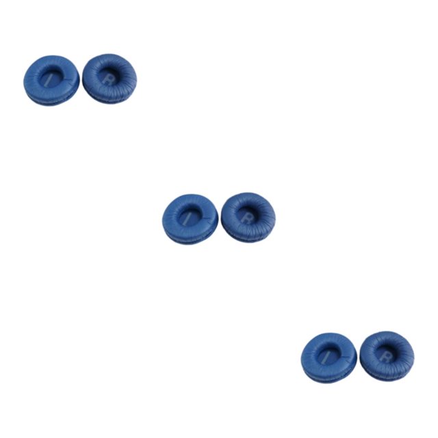 Becaristey Replacement Ear Pads For Headphones Breathable And Comfortable Erfect Replacement Parts High Elastic blue 3Set