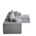 thumbnail image 4 of Miekor Modern Corduroy Upholstered Sectional Sofa Couch Set,Modular 108" L Shaped Sectional Living Room Sofa Set With 5 Pillows,Free Combination Sofa Couch for Living Room,Bedroom(Right Chaise) 0367, 4 of 16