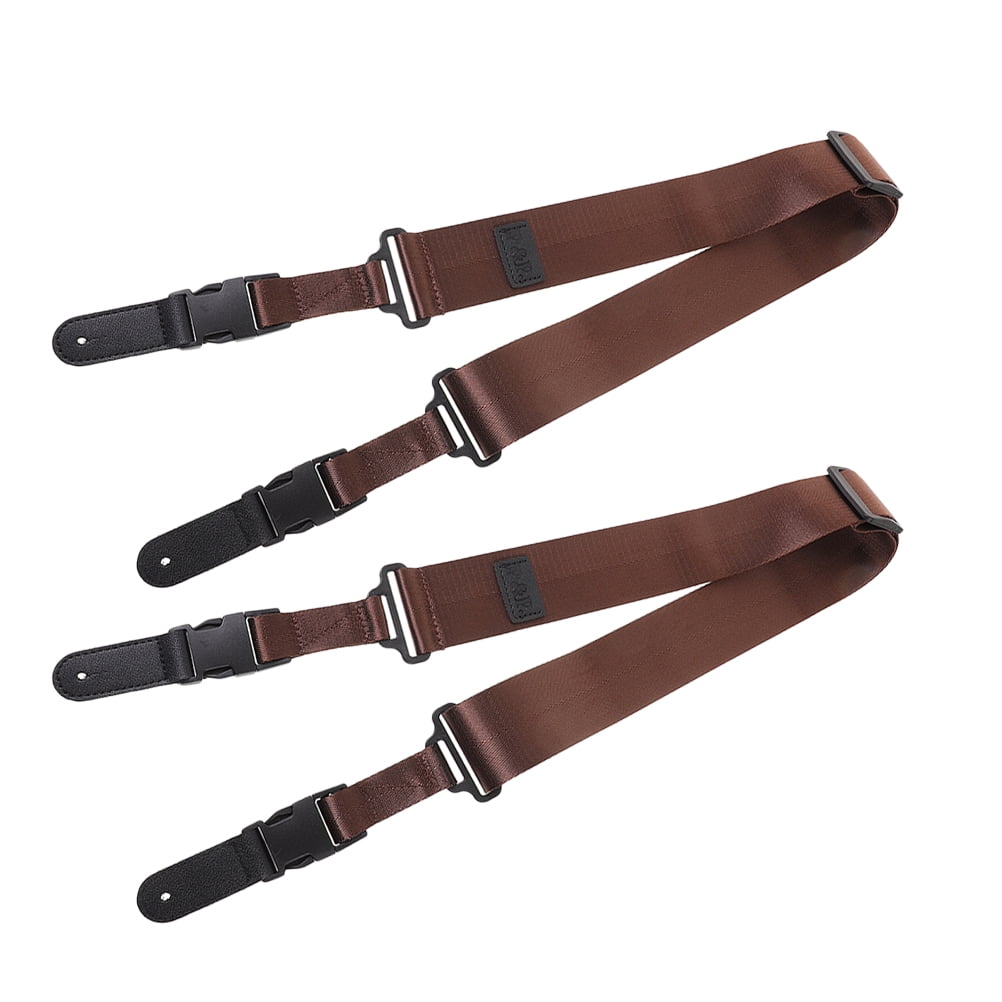 RENACLIPY 2-Pack Coffee Themed Guitar Straps with Printed Design, Material for Comfortable Music Playing