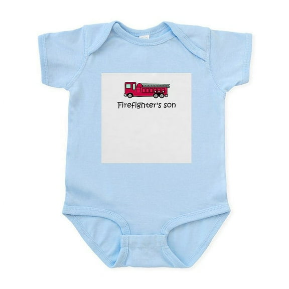 CafePress - Firefighter's Son Infant Bodysuit - Baby Light Bodysuit, Size Newborn - 24 Months