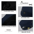 thumbnail image 4 of Comhats Unisex Mens Cotton Army Caps Military Hats Baseball Sun Hat Navy Large 61-63cm, 4 of 5