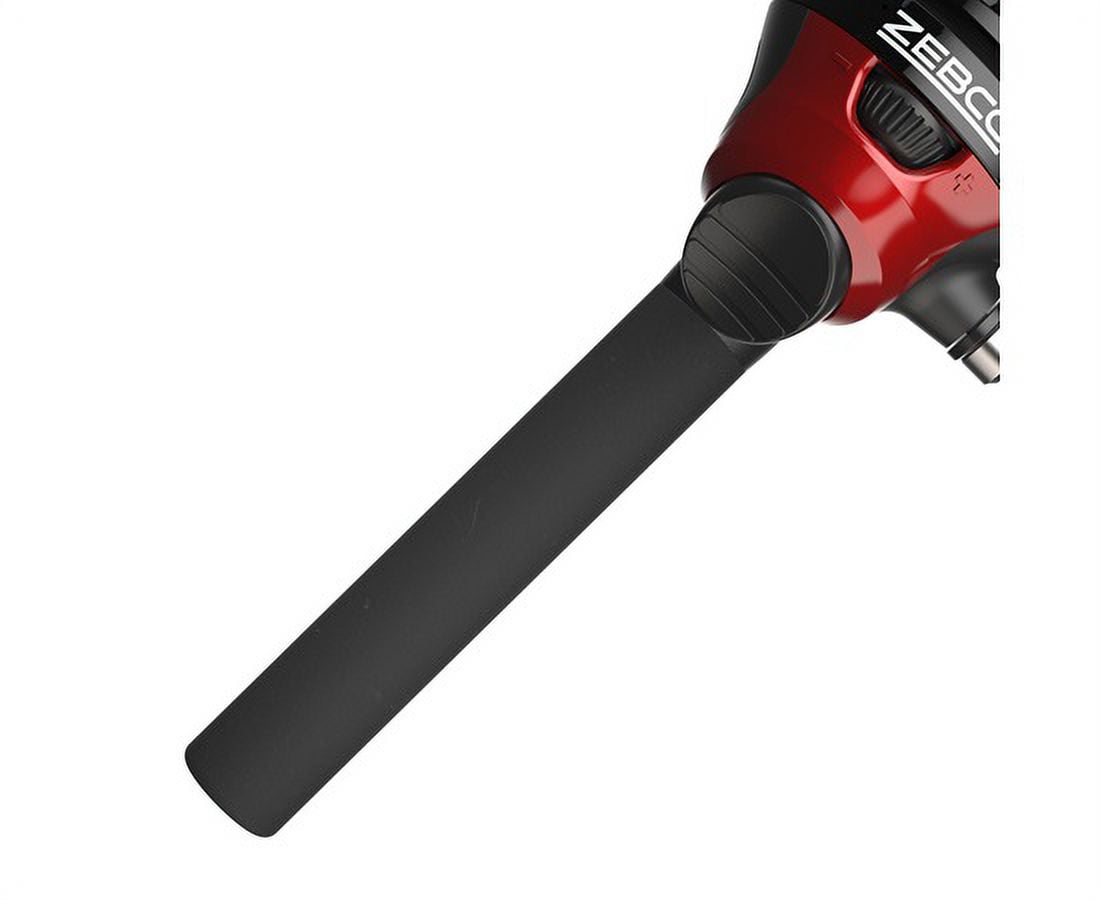 Zebco 202 Spincast Reel and Fishing Rod Combo, 5-Foot 6-Inch 2-Piece Rod, Right-Hand Retrieve, Black/Red