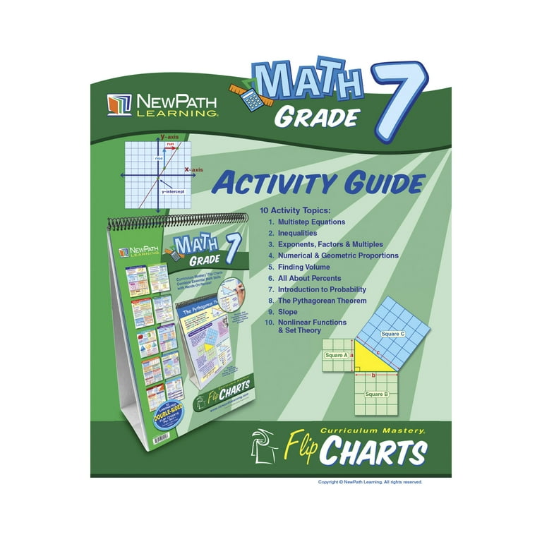 Math Teaching Aids NewPath Learning Math Flip Chart Set Grade 5 - 10 ...