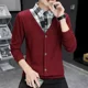thumbnail image 2 of Camiseta polo para hombre, ropa para hombre empalmada, sudaderas rojas, top F, alta calidad, nuevas tendencias de moda 2024, informal, poliéster, marca A, 2 of 5