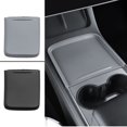 thumbnail image 5 of SPRING Car Accessories Central Control Silicone Pad Armrest Box Pad Central Control Cover Waterproof For Tesla Model Y 3 Black, 5 of 5